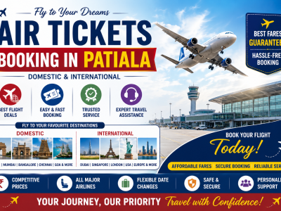Book air tickets in patiala