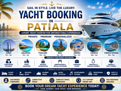 Yacht booking in patiala.