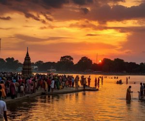 crowd-people-are-gathered-bridge-sunset_662214-542909